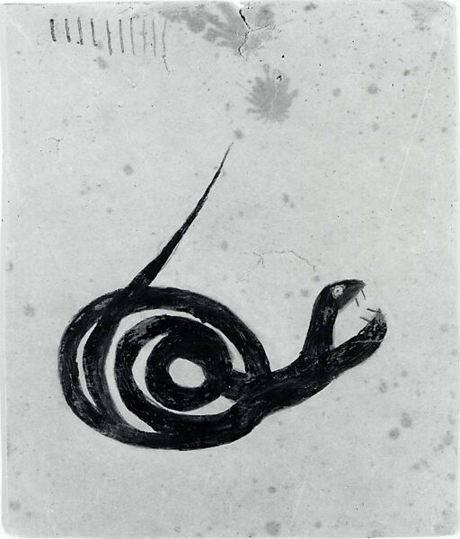 Snake, Bill Traylor (American, Benton, Alabama 1853/54–1949 Montgomery, Alabama), Gouache and pencil on cardboard, American 