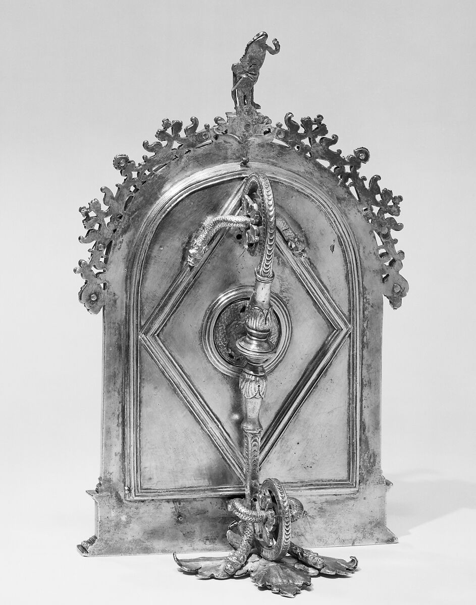 The Flagellation of Christ, Gold, silver, partly enameled gold, gilt-silver frame, Italian, Milan