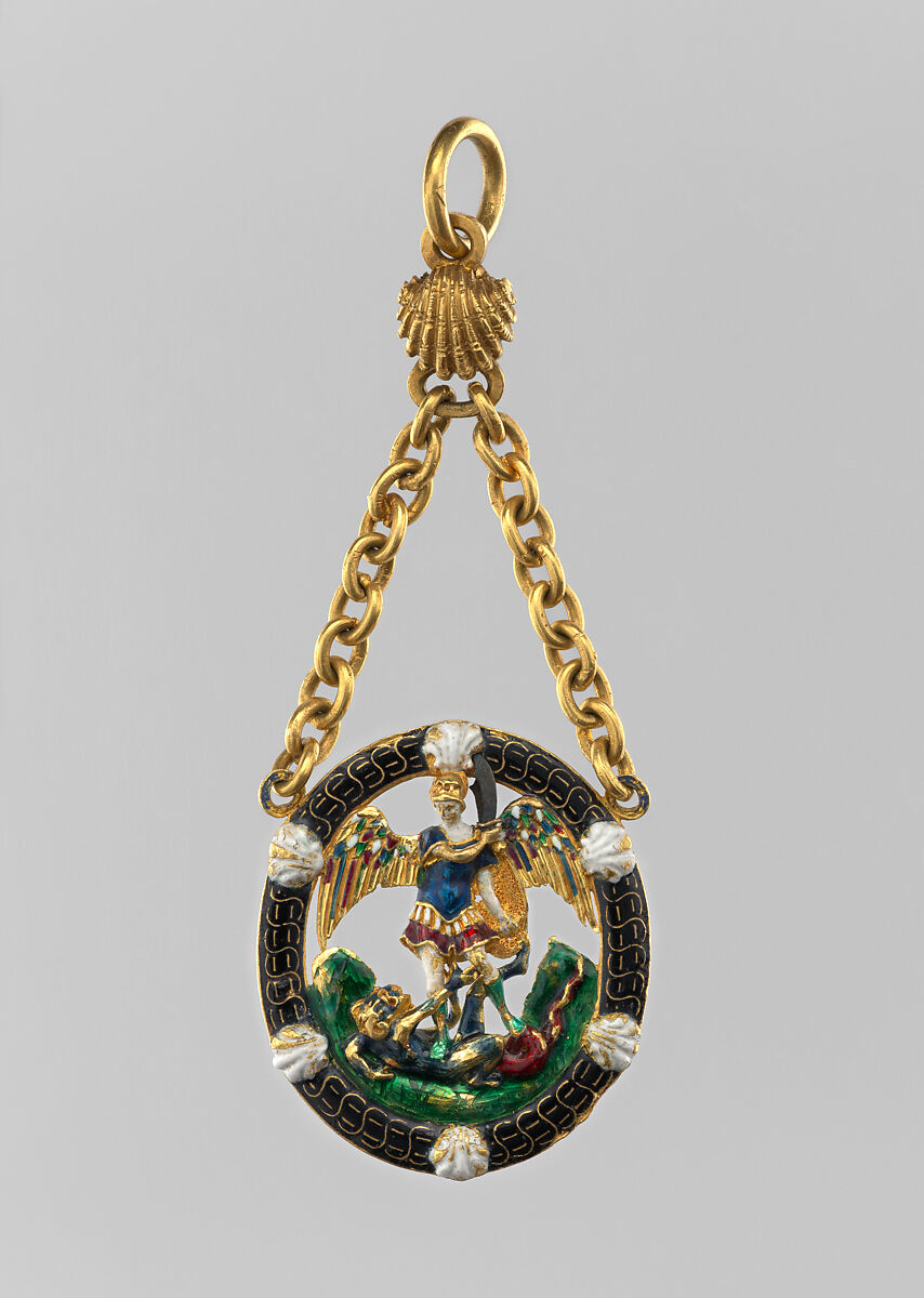 Badge of the Order of Saint Michael, Gold, enamel, French