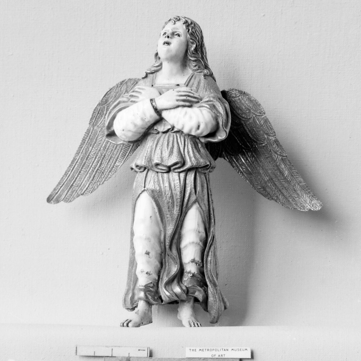 Adoring angel, Partly enameled gold, Italian, Milan 