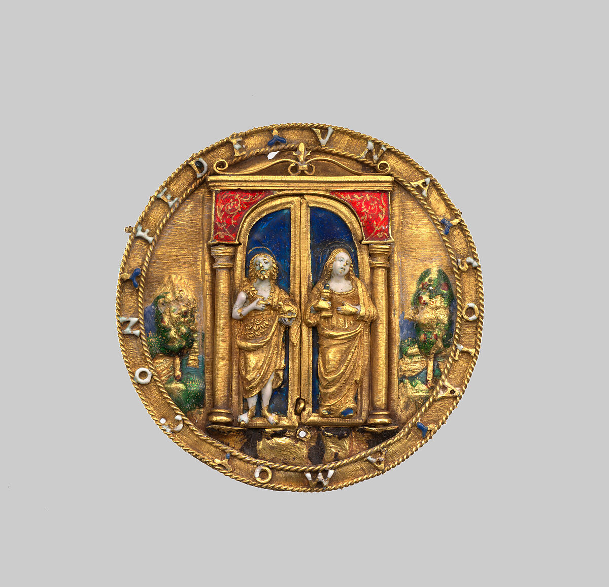 Veronica's Veil, Partly enameled gold, Italian, Milan 