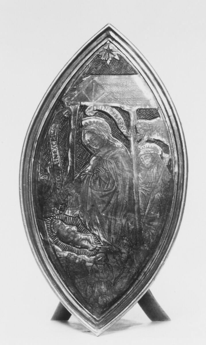 The Nativity, Silver, gilt silver, and niello, Italian, probably Lombardy 