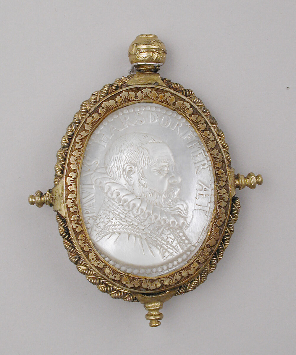Paulus Harsdorfer, Mother-of-pearl, gilt brass, German, probably Nuremberg 