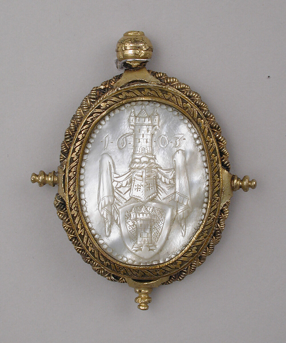 Paulus Harsdorfer (1546–1613), Mother-of-pearl, gilt brass, German, probably Nuremberg