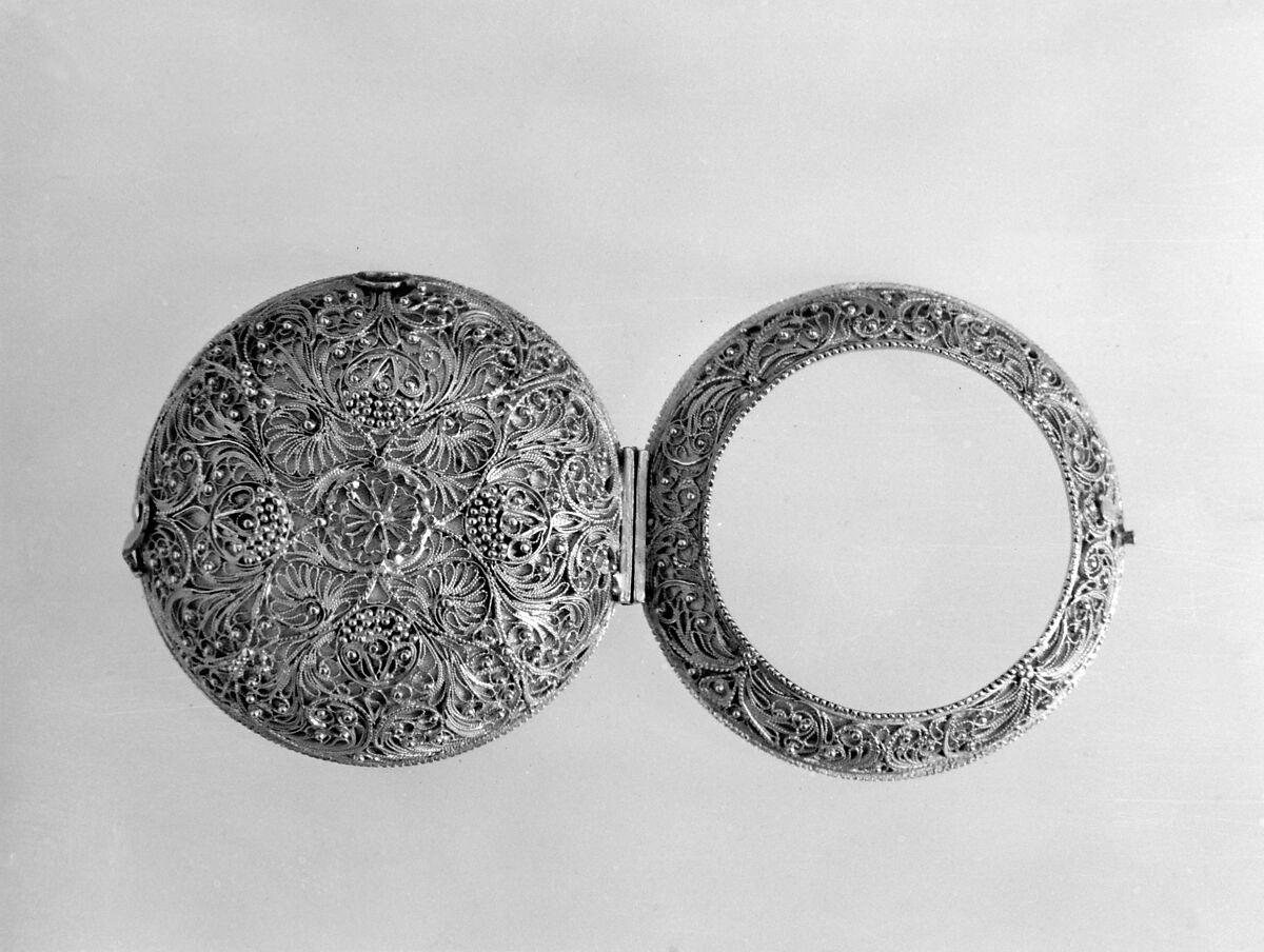 Watch, Watchmaker: Abraham Cailliatte (1642–1710), Enamel on gold, gilded brass, silver, blued steel, Swiss, Geneva