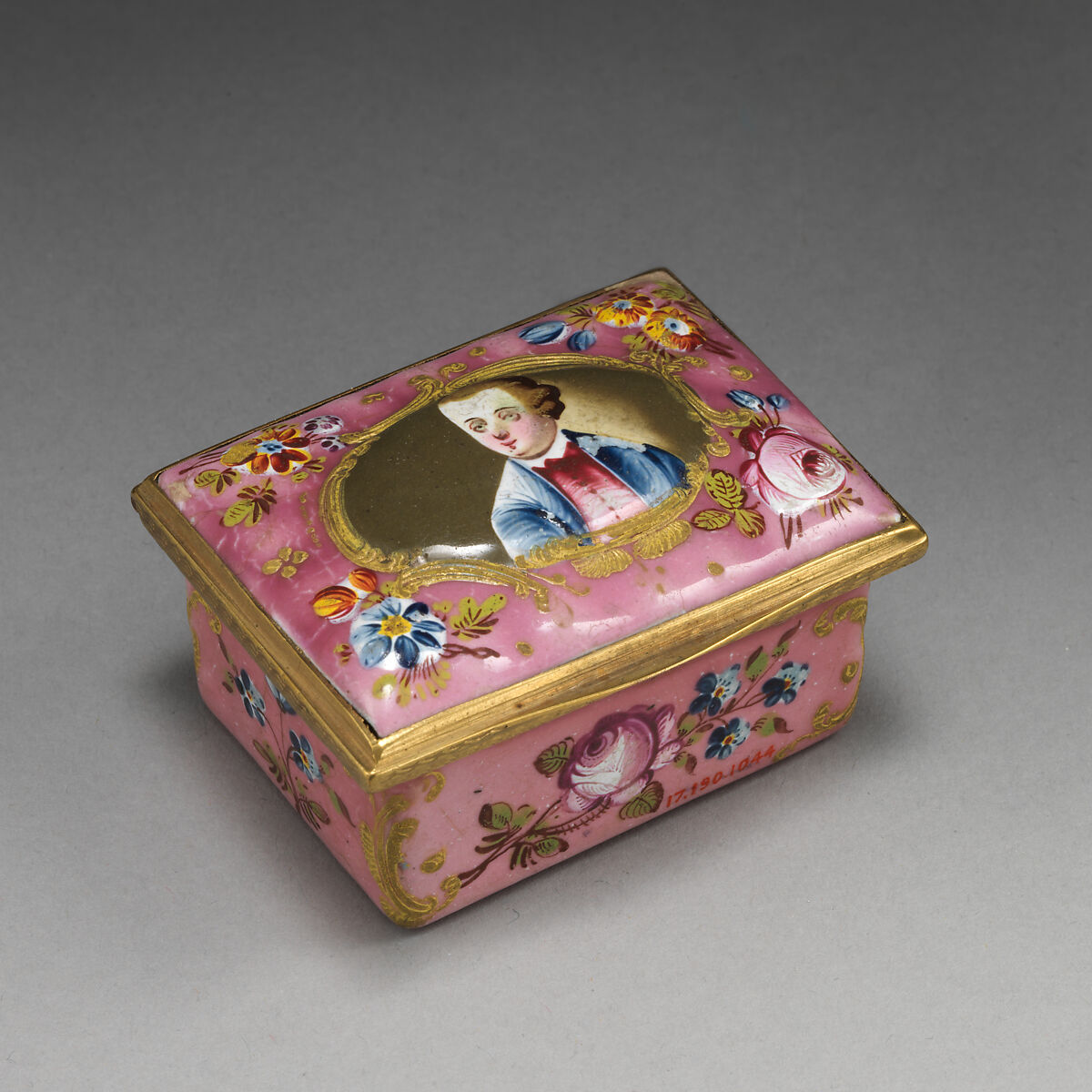 Box, Enameled copper, British, Staffordshire 