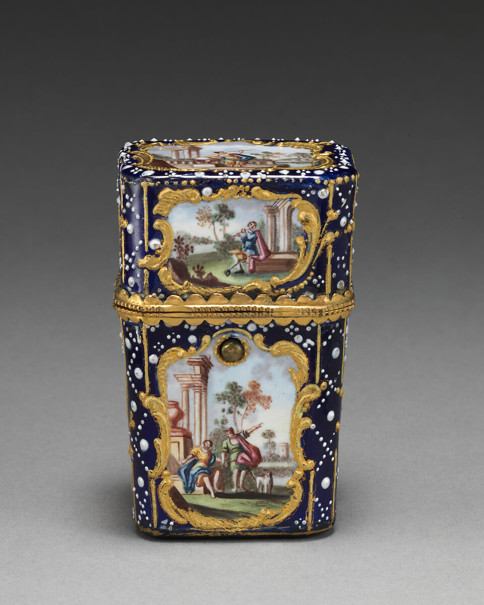 Nécessaire, Enameled copper, British, South Staffordshire