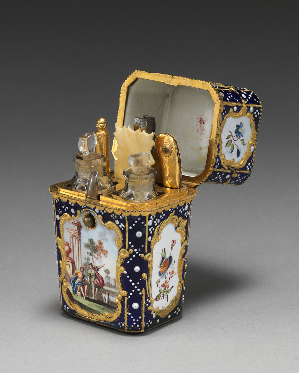 Nécessaire, Enameled copper, British, South Staffordshire