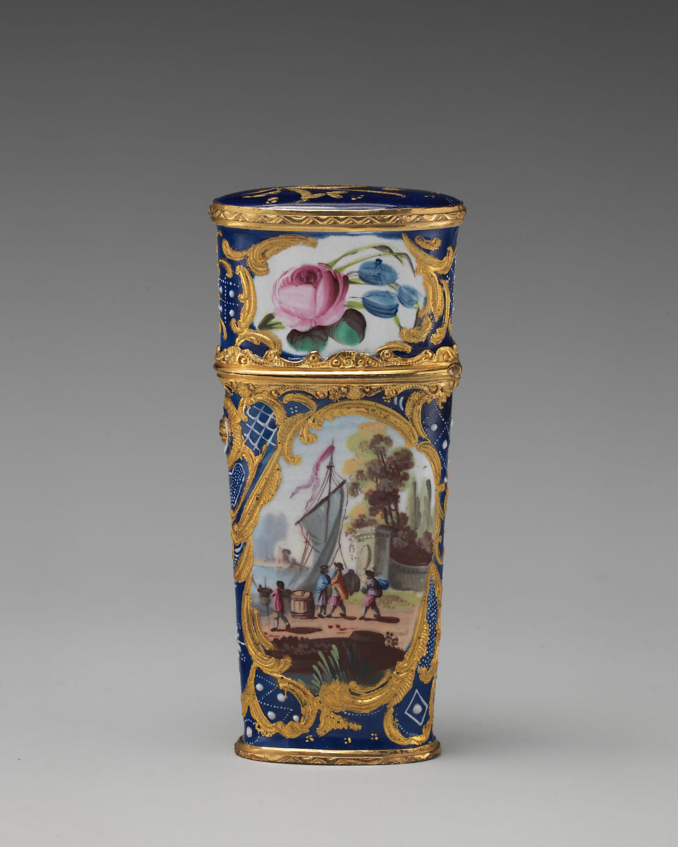 Étui, one side based on print published by Robert Sayer (British, Sunderland 1725–1794 Bath), Enameled copper, British, South Staffordshire