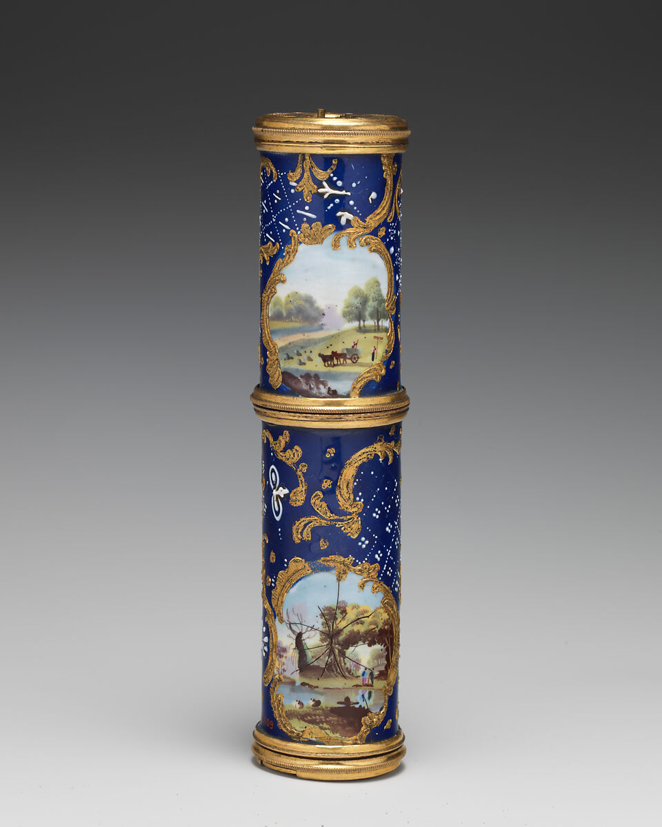 Nécessaire, Enameled copper, British, South Staffordshire