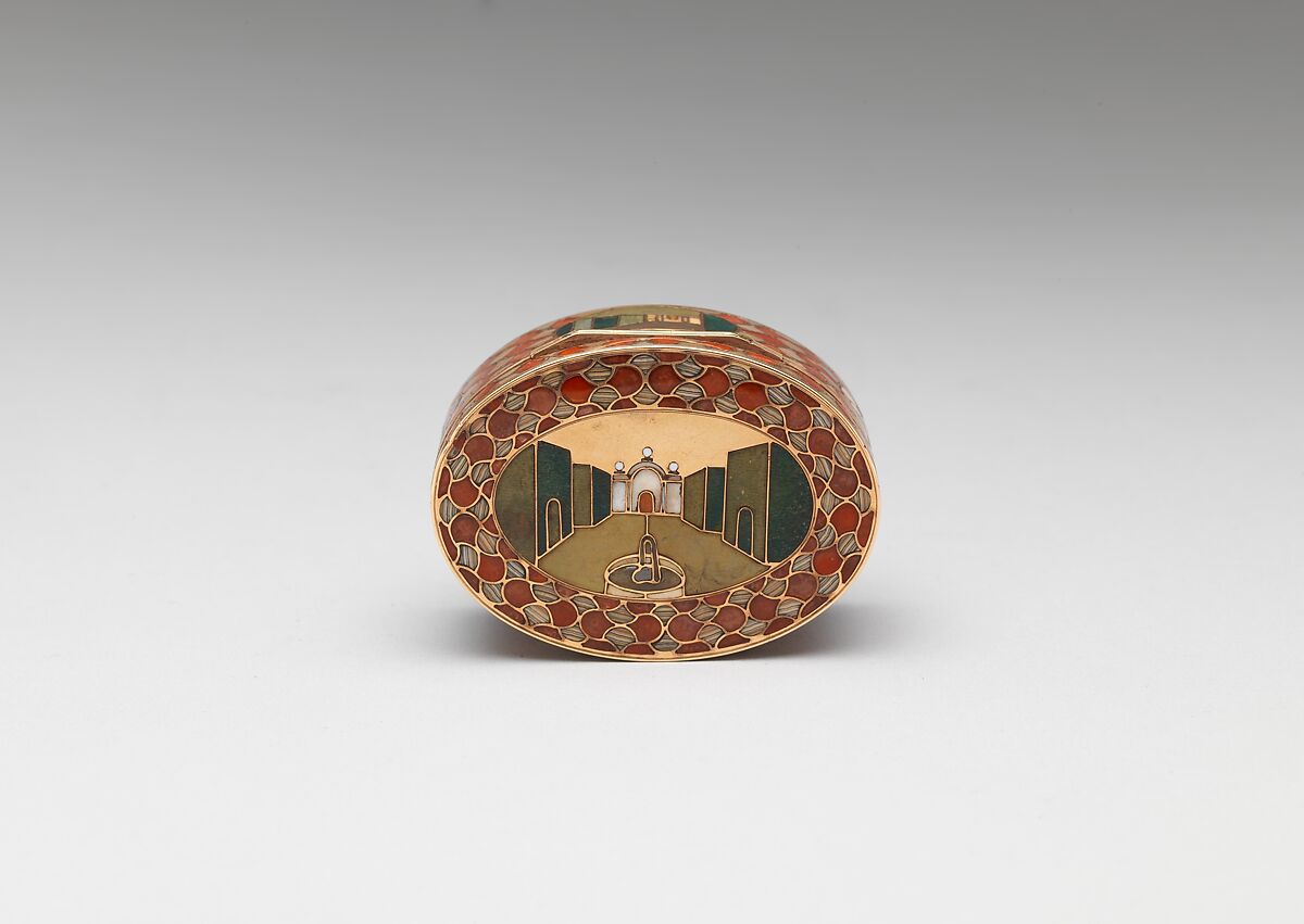 Snuffbox, Attributed to Johann Christian Neuber (German, 1736–1808), Gold, carnelian, agate, German, probably Dresden