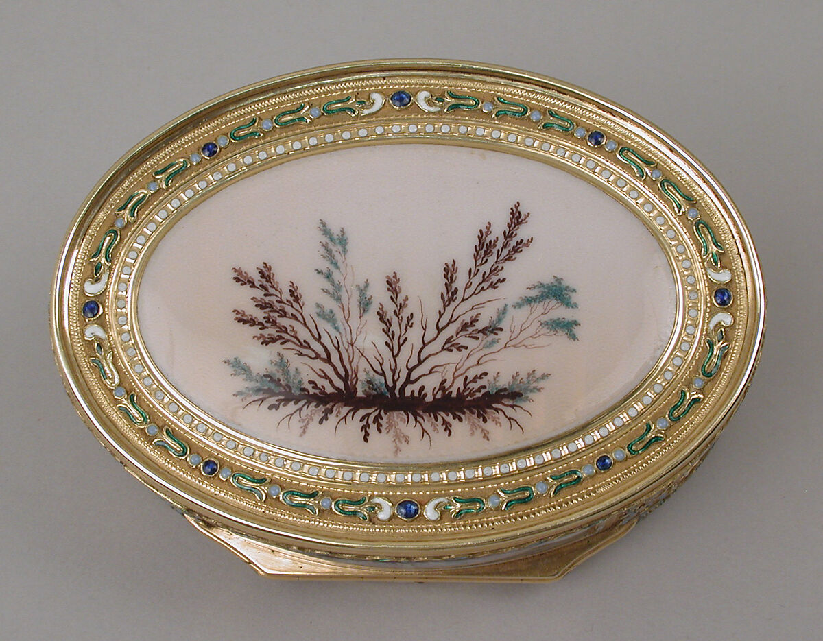 Snuffbox with portrait of a man, probably Prinz Karl von Sachsen (1733–1796), Jean-Joseph Barrière (French, apprenticed 1750, master 1763, active 1793), Gold, enamel, ivory, glass, French, Paris