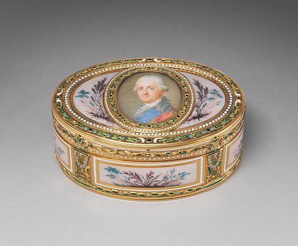 Snuffbox with portrait of a man, probably Prinz Karl von Sachsen (1733–1796)