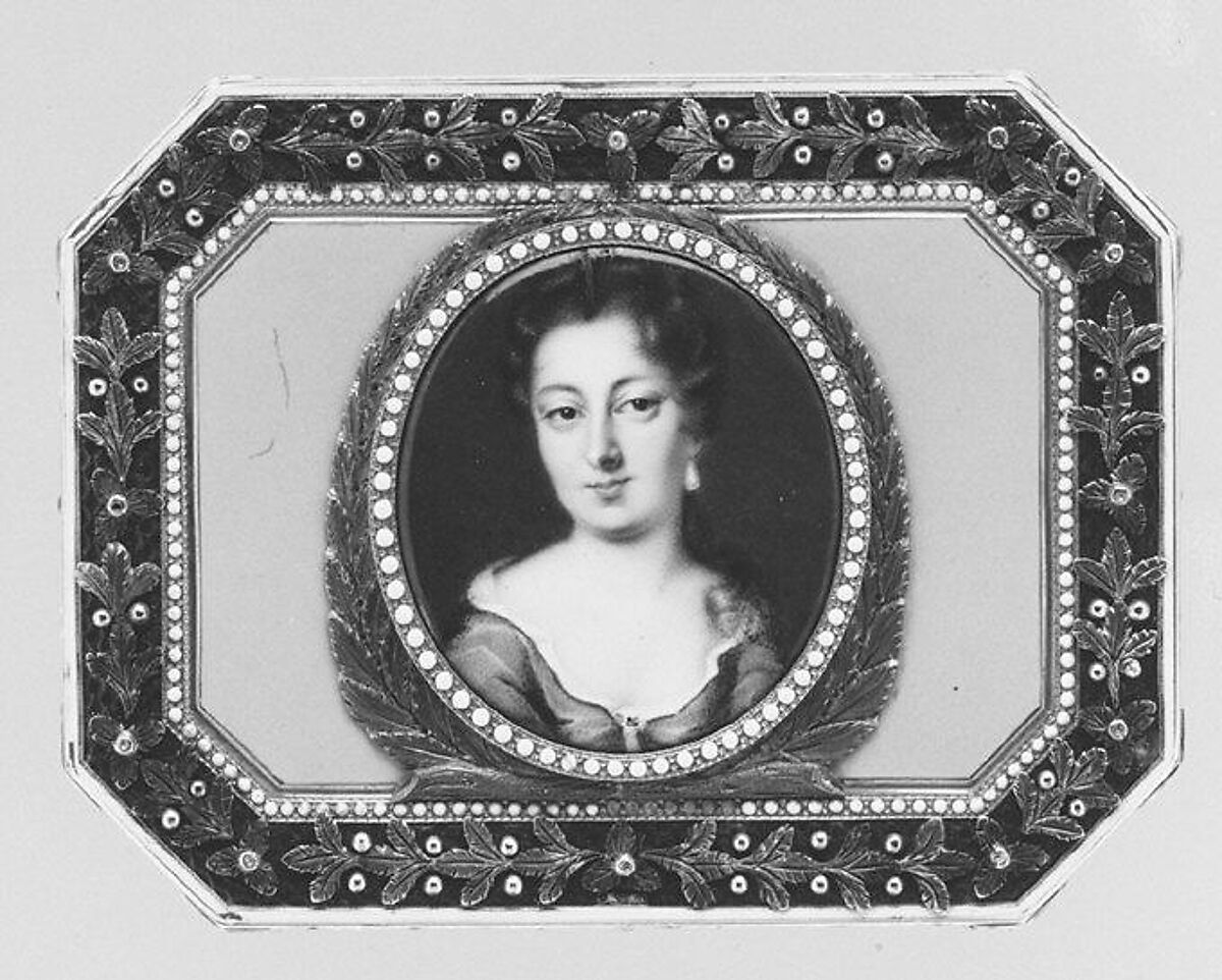 Snuffbox with portrait of a woman, Joseph Etienne Blerzy (French, active 1750–1806), Gold, enamel, French