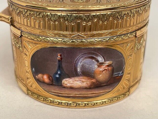 Snuffbox with kitchen scenes, Gold, enamel, French, Paris