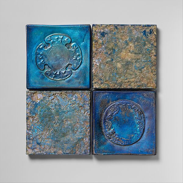 Tiles, Louis C. Tiffany  American, Favrile glass, American