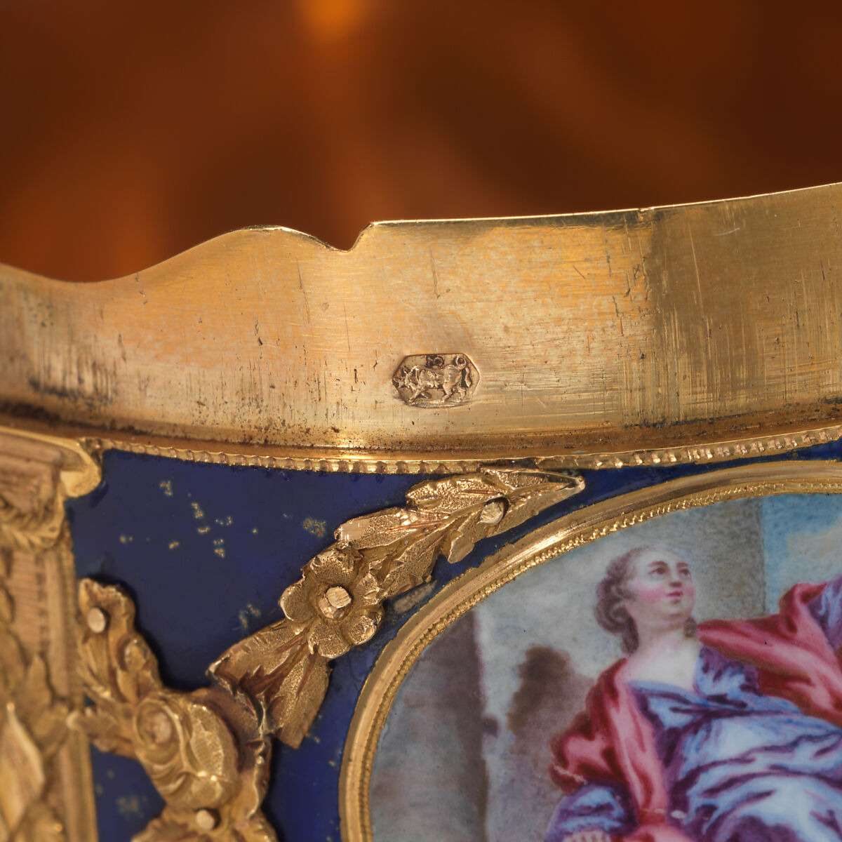 Snuffbox, Jean-Baptiste Beckers (master 1753, active 1793), Gold, enamel, French, Paris