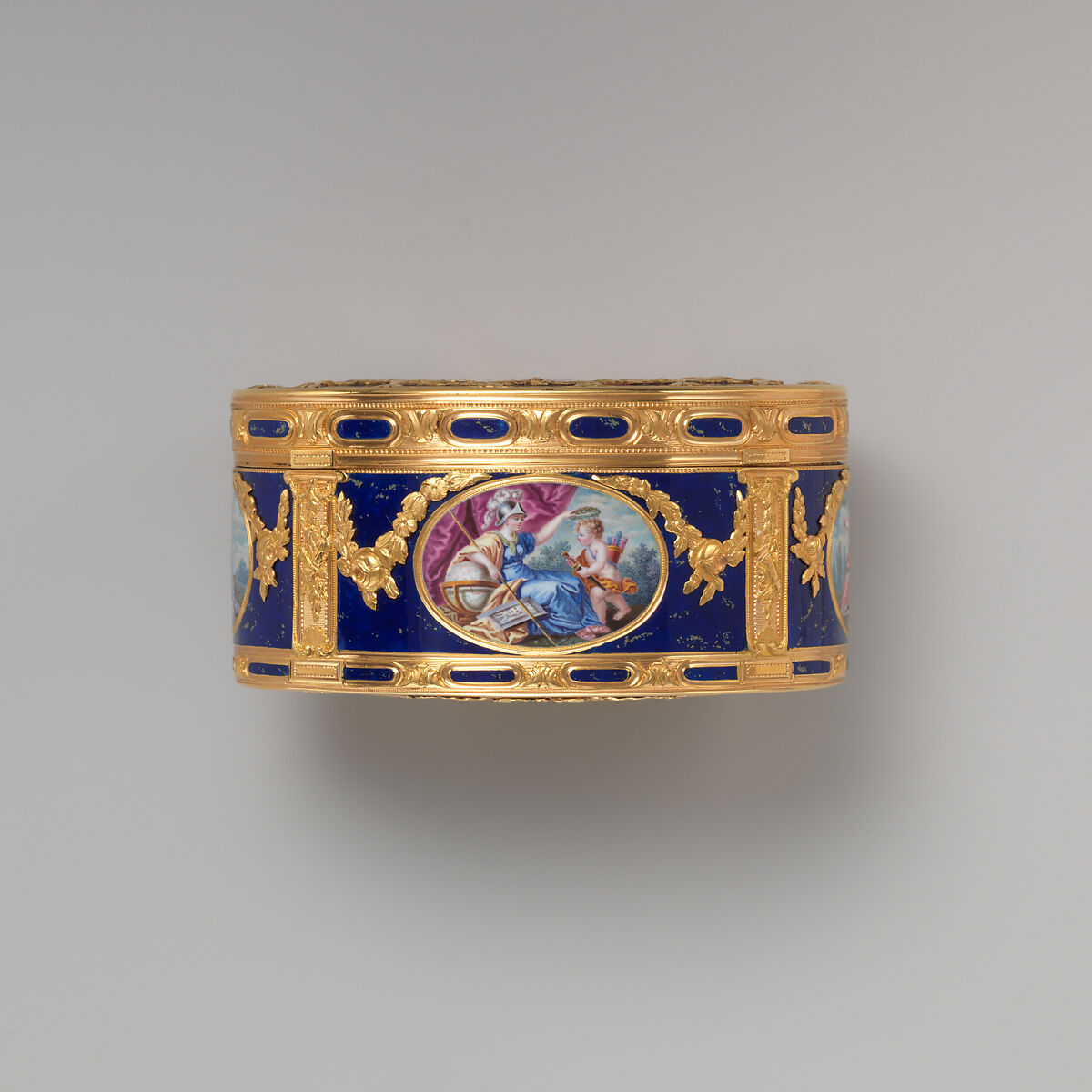 Snuffbox, Jean-Baptiste Beckers (master 1753, active 1793), Gold, enamel, French, Paris