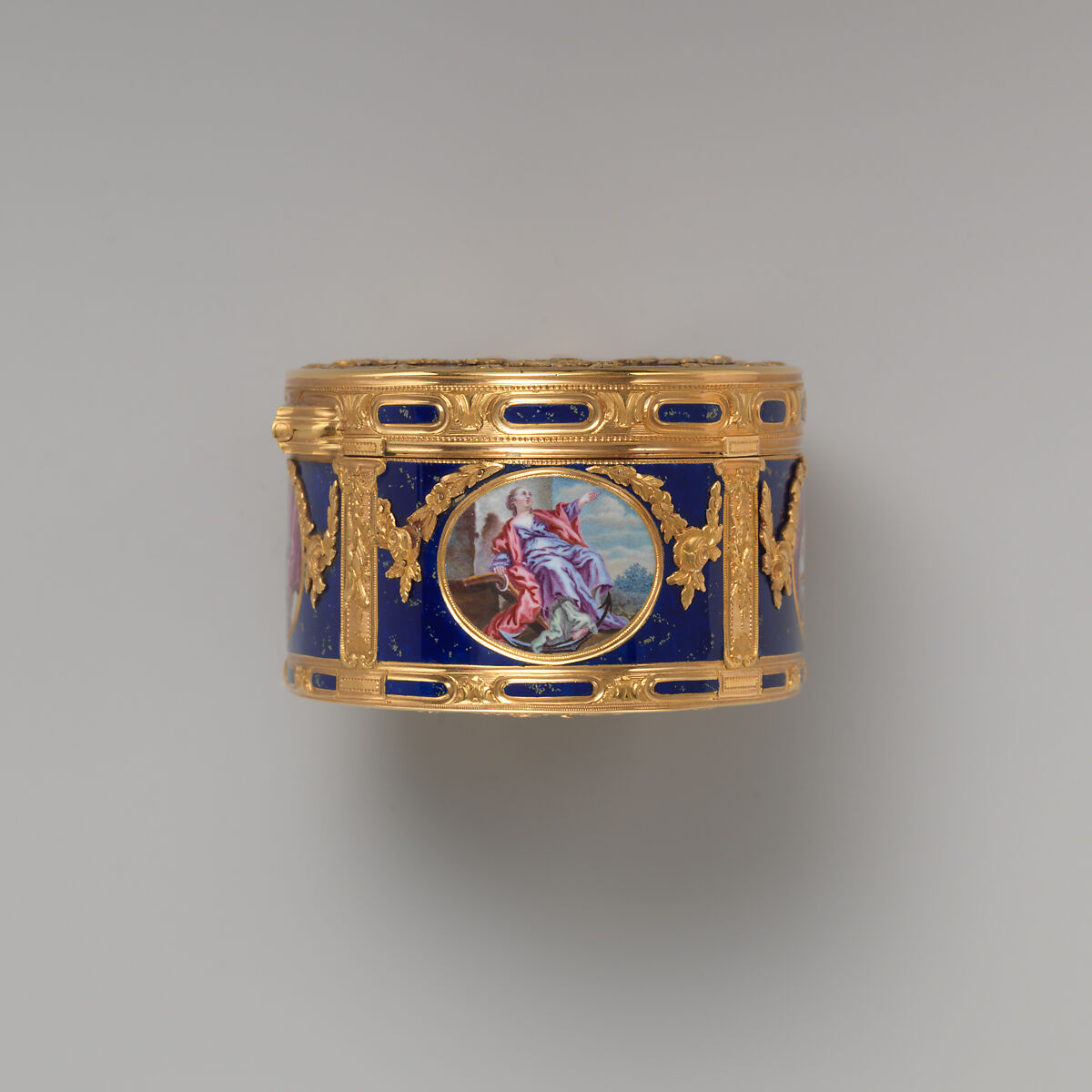 Snuffbox, Jean-Baptiste Beckers (master 1753, active 1793), Gold, enamel, French, Paris
