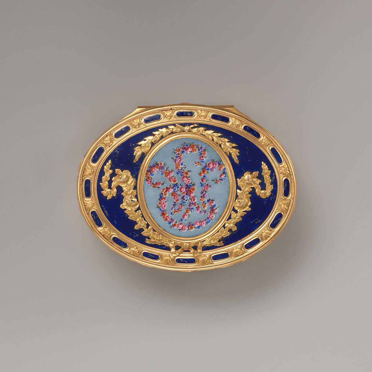 Snuffbox, Jean-Baptiste Beckers (master 1753, active 1793), Gold, enamel, French, Paris