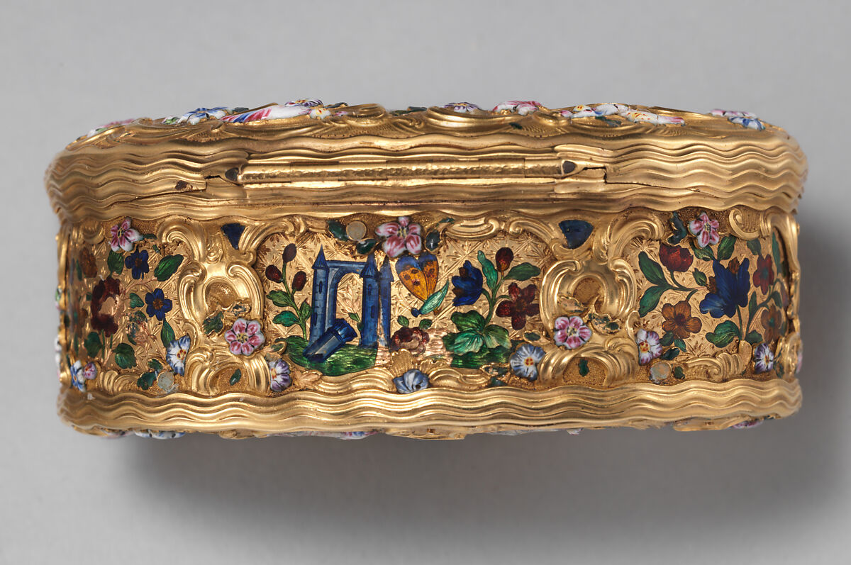 Snuffbox, Gold, enamel, British
