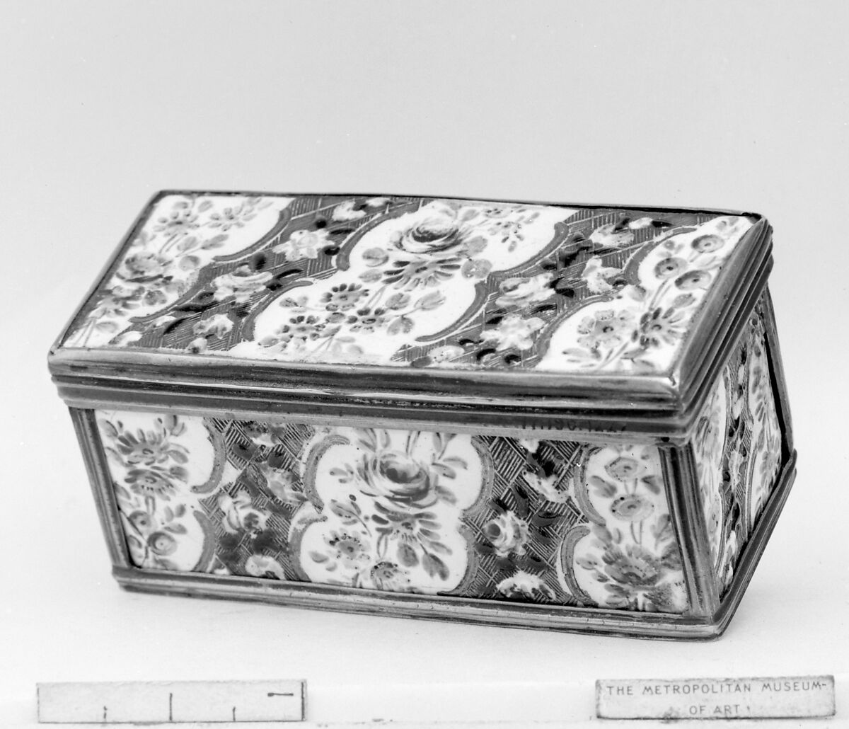 Snuffbox, Silver, enamel, French 