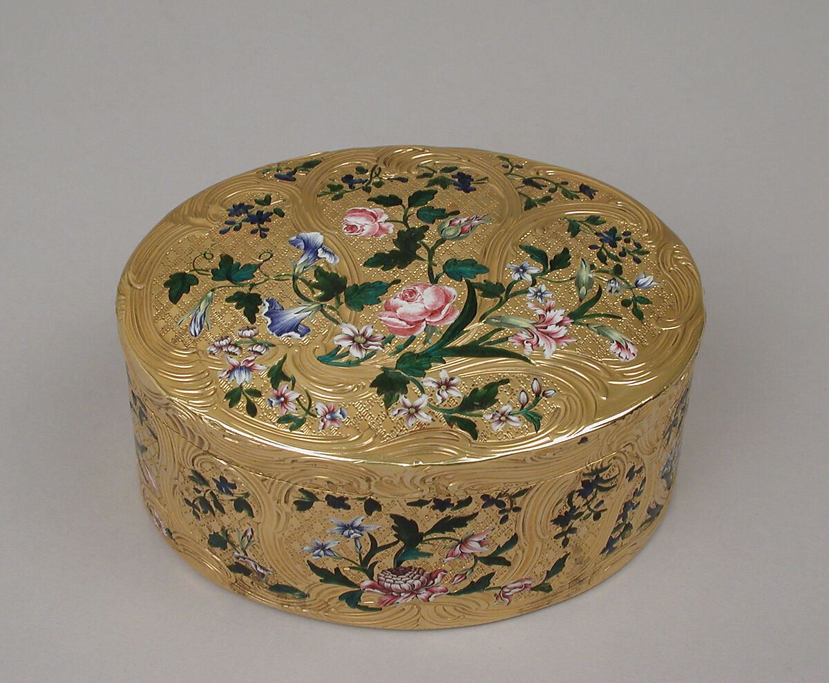 Snuffbox, Jean-François Garand (French, master 1748, died 1778), Gold, enamel, French, Paris 