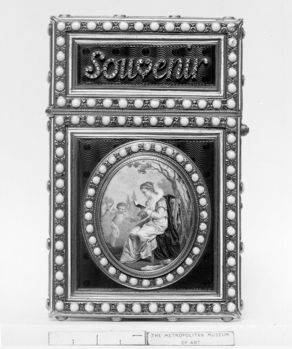 Souvenir, Joseph Etienne Blerzy (French, active 1750–1806), Gold, enamel, diamonds, French, Paris 