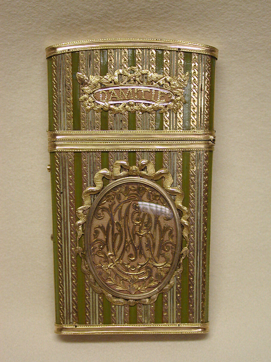 Souvenir, Miniature by Nadine Vallin (active 1787–1813), Gold, lacquer; ivory, French, Paris