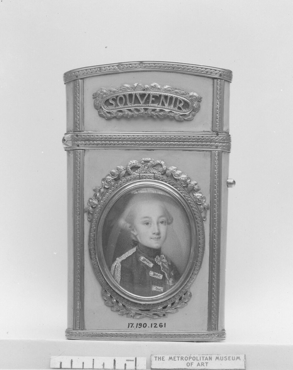 Souvenir, C. B., Gold; ivory, French, Paris 