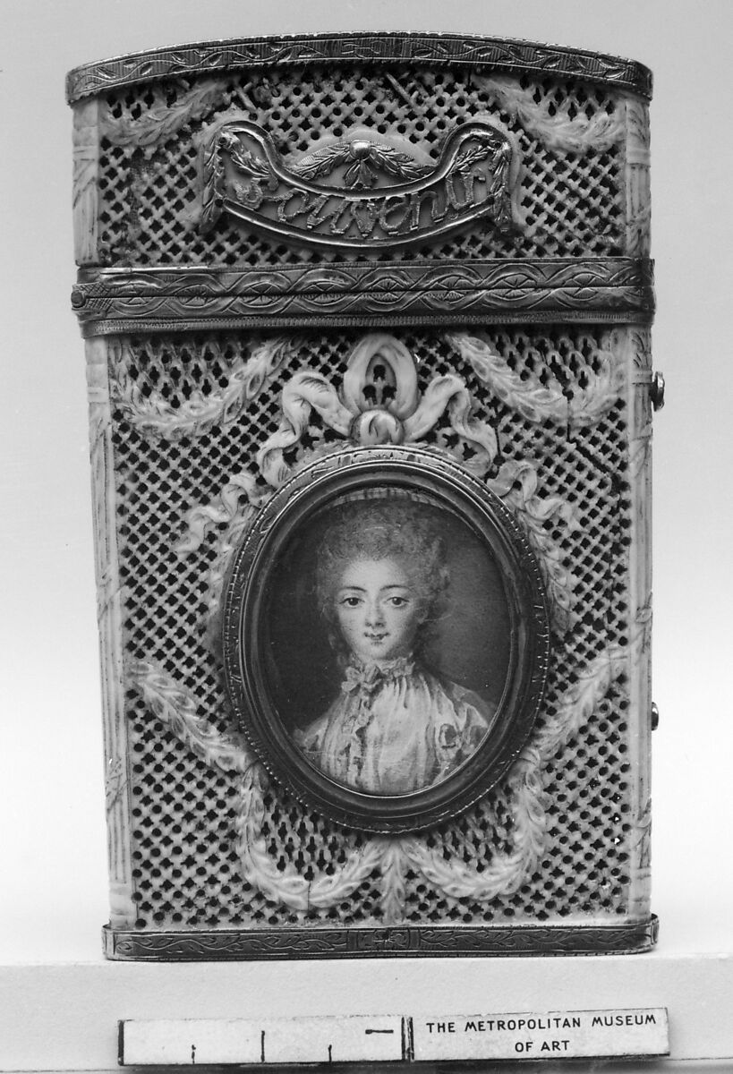 Souvenir, Ivory, gold, French, Paris 