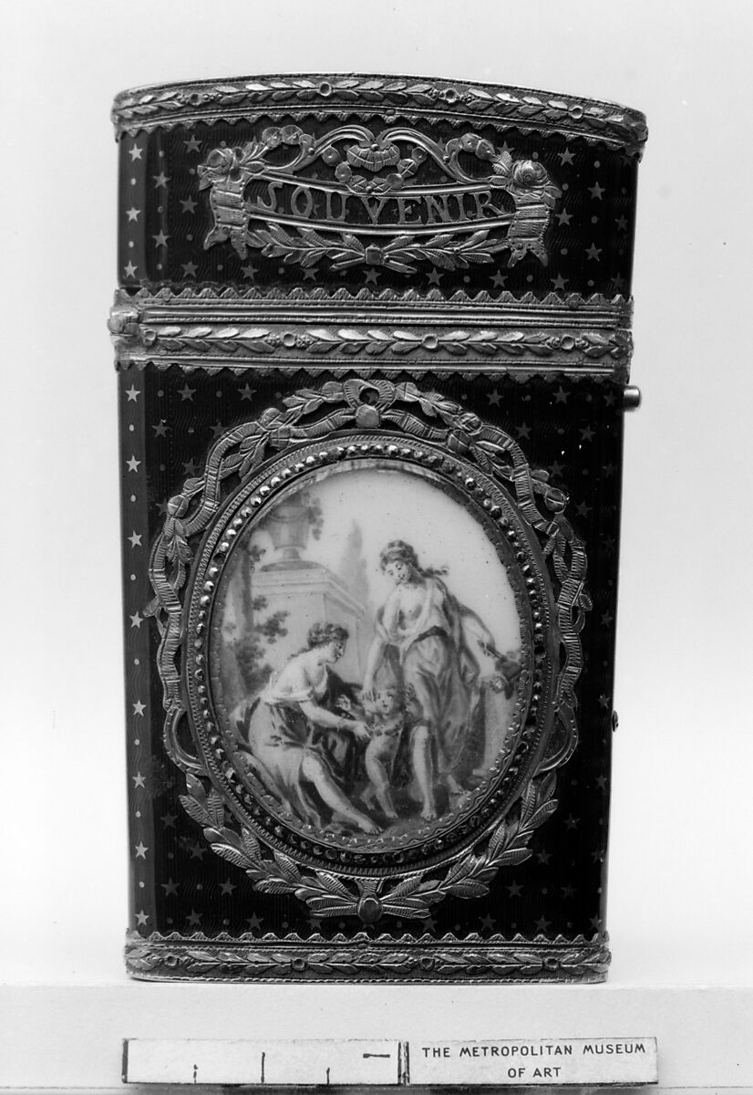 Souvenir, Gold, enamel, mother-of-pearl; ivory, French, Paris 