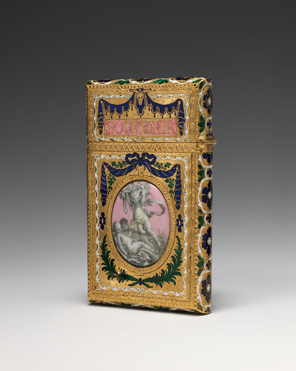 Souvenir, Gold, enamel; ivory, British