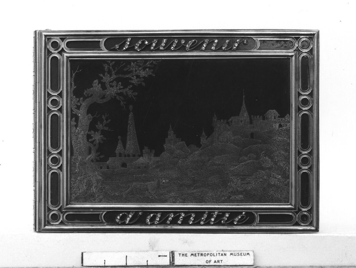Souvenir, Gold, lacquer, diamonds, French 