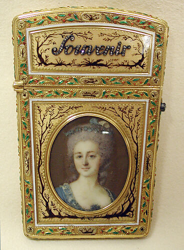 Souvenir with portrait of a woman