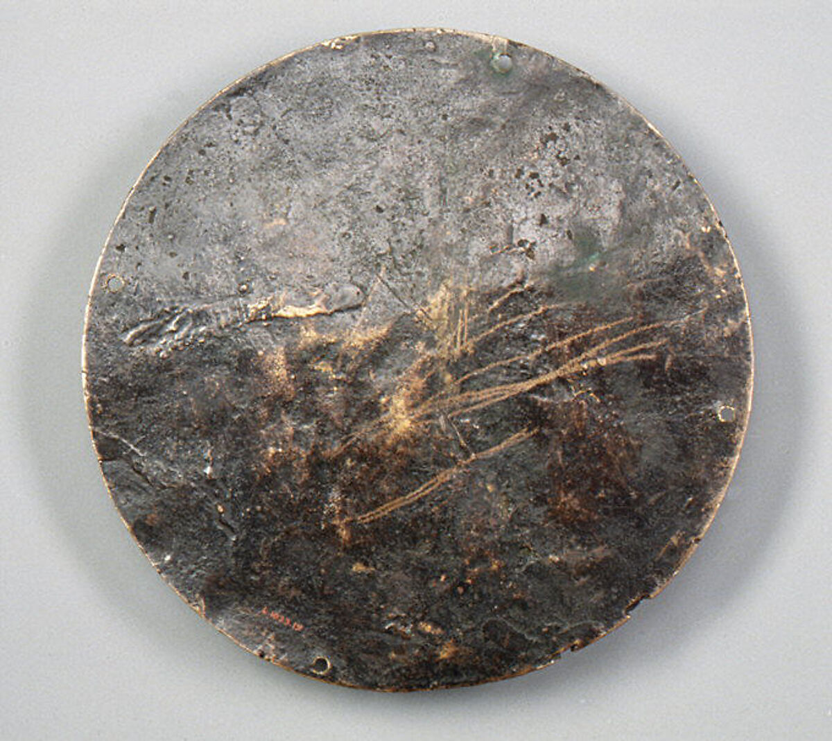 Elijah in the Fiery Chariot, Master of the Barbarigo Reliefs, Bronze, partially oil-gilt, Italian, Venice