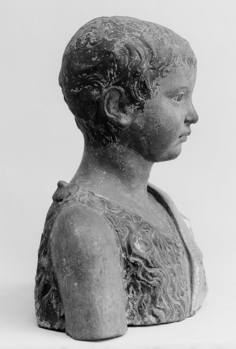 Boy Saint John, Giovanni della Robbia (Italian, Florence 1469–1529/30 Florence), Terracotta, enamelled and painted, Italian, Florence