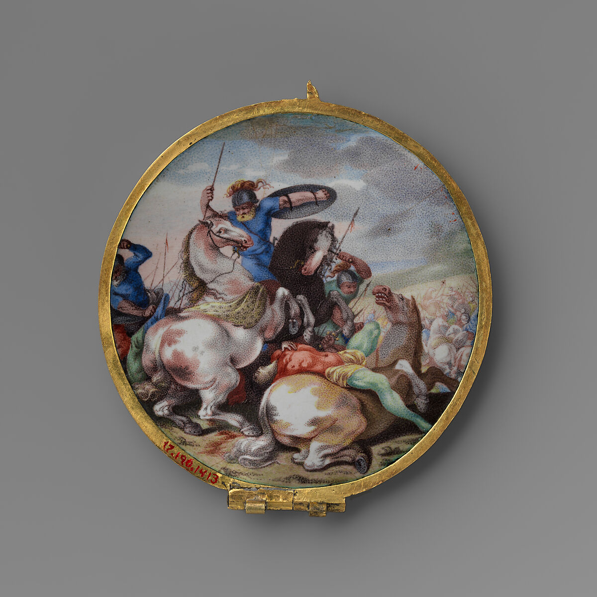 The Rape of Europa and Mercury and the Three Graces, Watchmaker: Lambertus Vrythoff (recorded 1724–69), Case and dial: enameled gold; Movement: gilded brass and steel, partly blued, French, probably Paris case with Dutch, The Hague watch