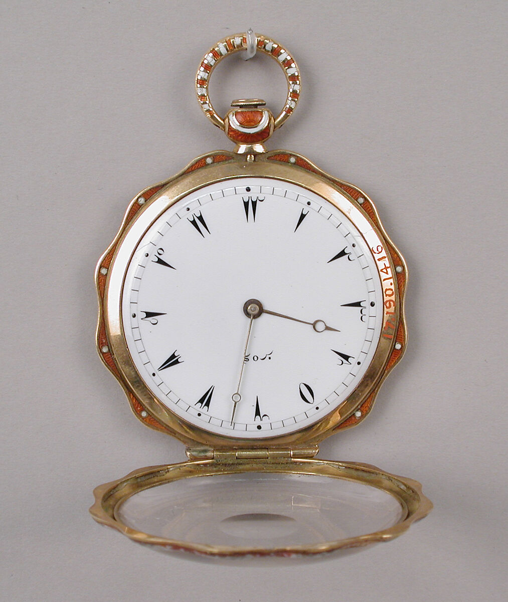 Watch, Metal, enamel, French, Paris