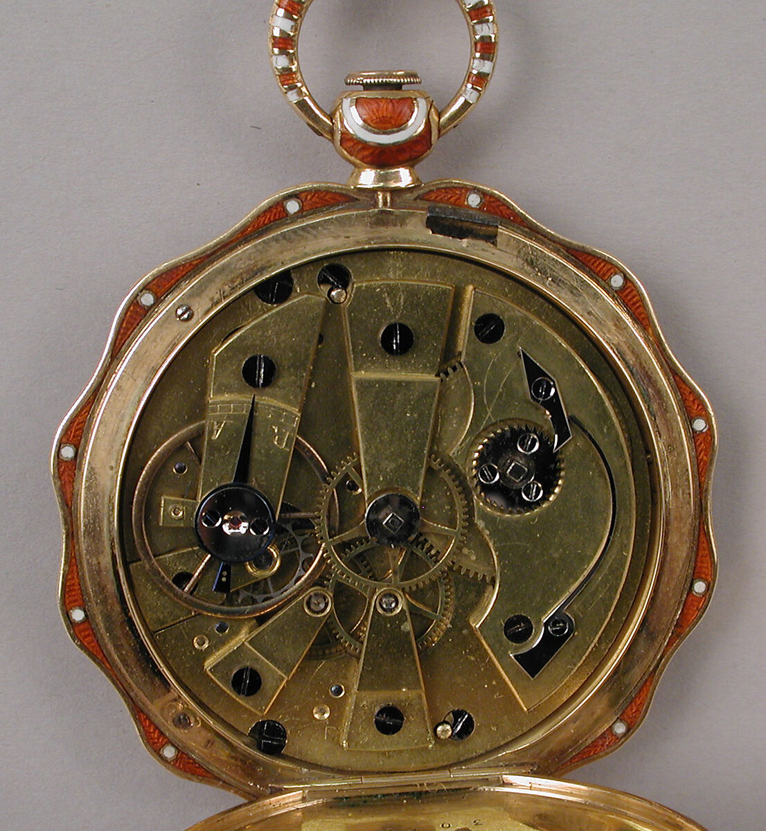 Watch, Metal, enamel, French, Paris