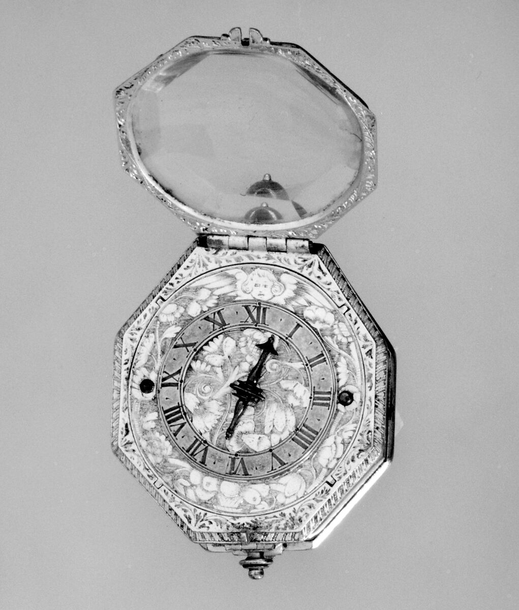 Watch, Watchmaker: J. Tramieri (Italian, recorded 1600), Rock crystal; gilded brass; steel, partly blued; silver, Italian, Turin 