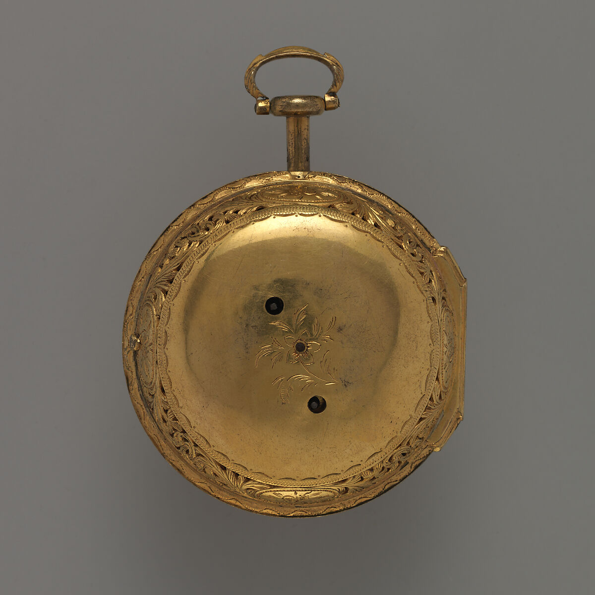 Clock-watch, Watchmaker: Firm of Markham, Marwick, Perigal, Gilt metal, horn, enamel, British, London