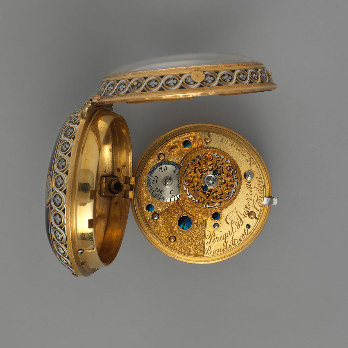 Watch, Watchmaker: Firm of Perigal and Duterau (recorded 1802–40), Gold and enamel, British, London