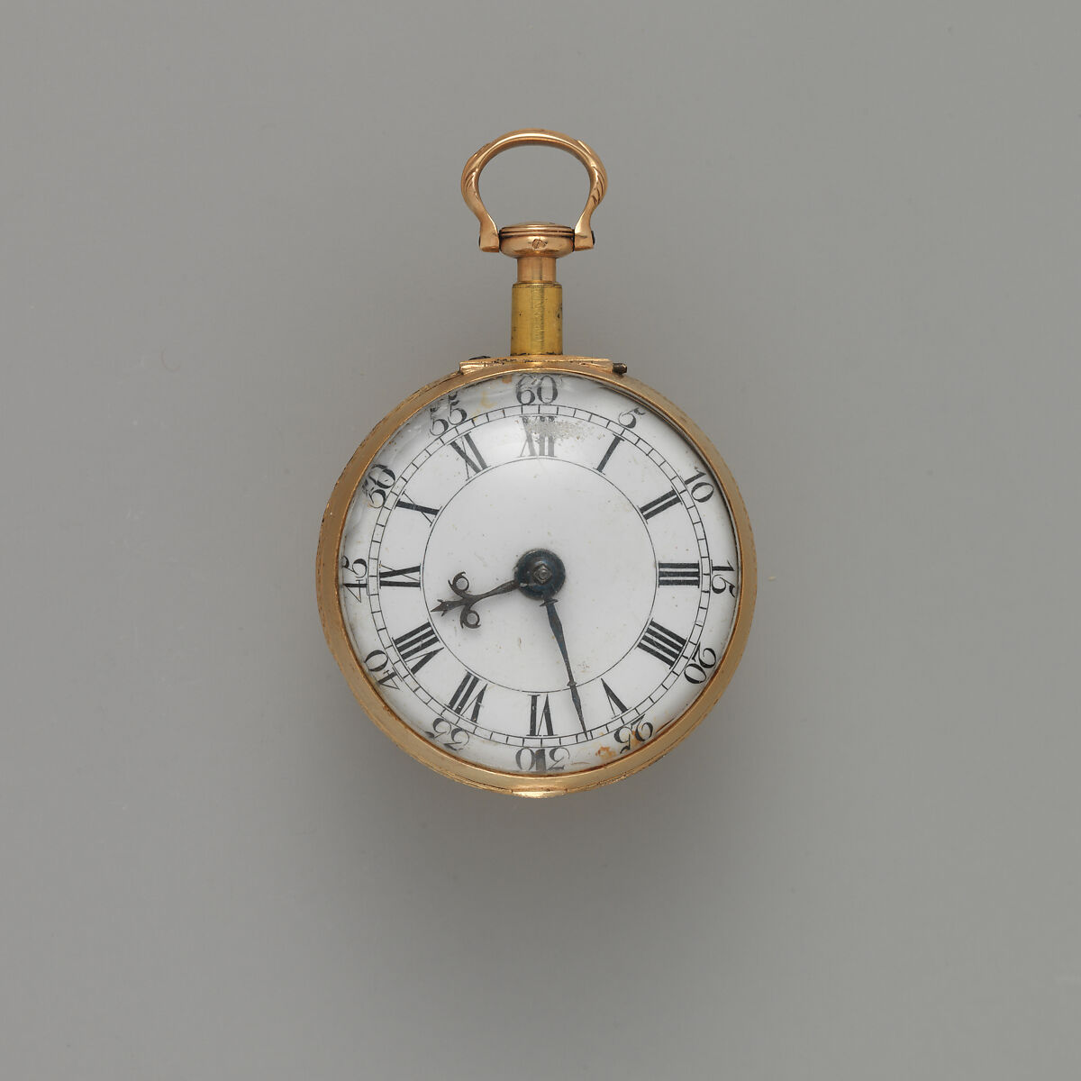 Repeating watch, Watchmaker: George Goodman (British, active 1771–85), Gold, red agate, diamonds, emeralds, rubies, sapphires, topazes, amethysts, British, London