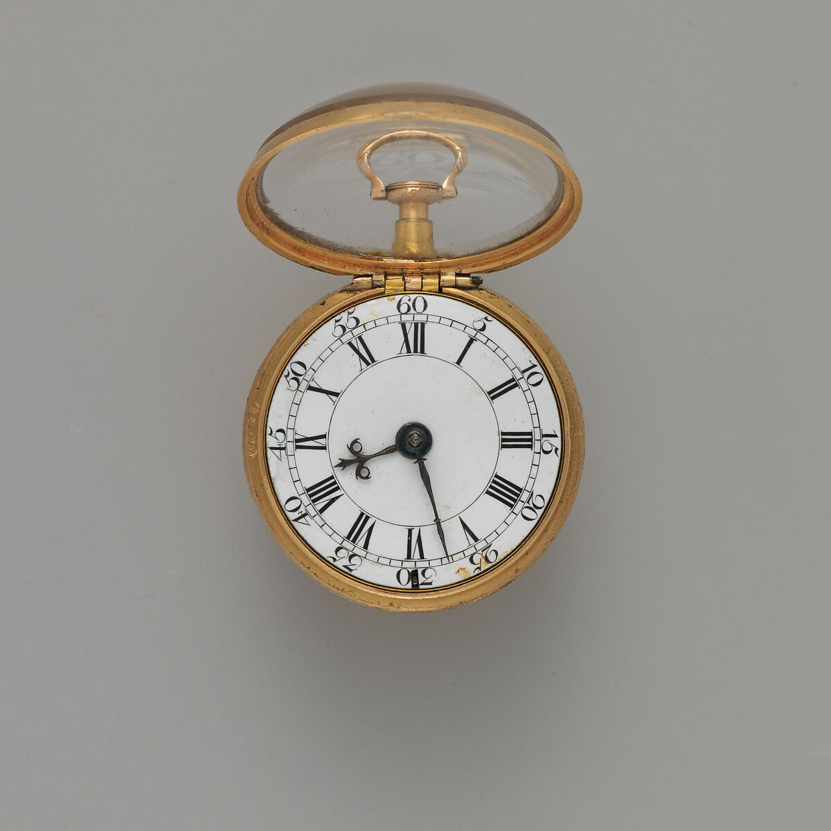 Repeating watch, Watchmaker: George Goodman (British, active 1771–85), Gold, red agate, diamonds, emeralds, rubies, sapphires, topazes, amethysts, British, London