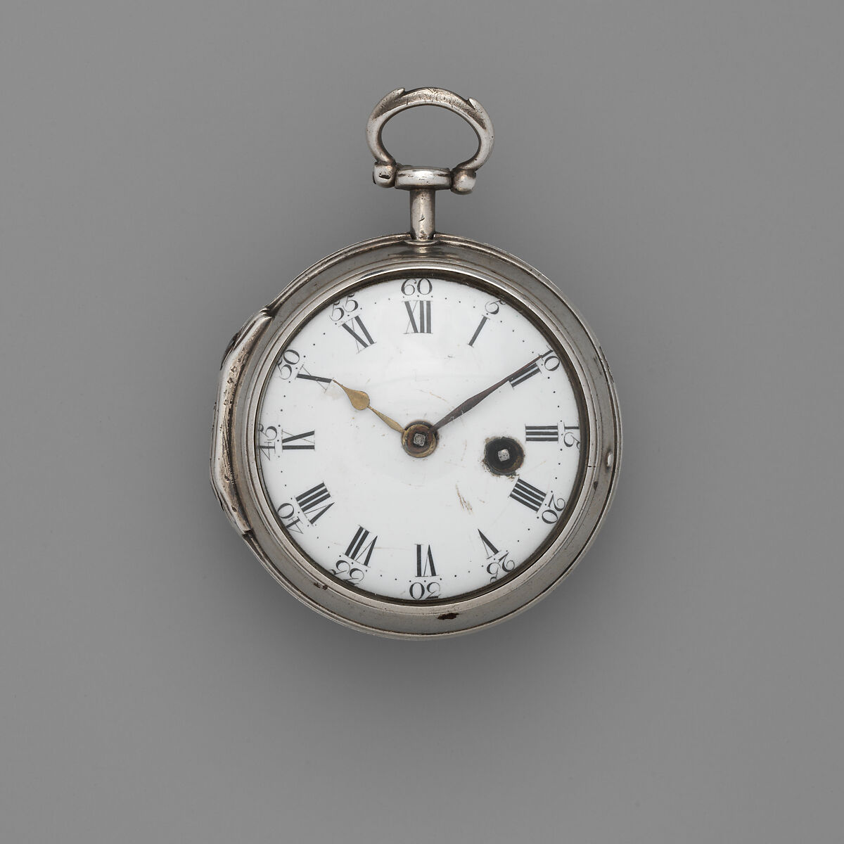 Watch, Watchmaker: W. Moore, Silver, glass, enamel, British, London 