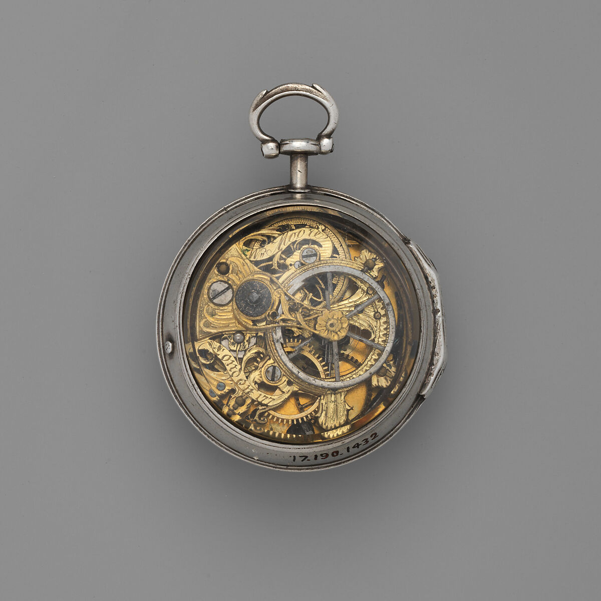 Watch, Watchmaker: W. Moore, Silver, glass, enamel, British, London