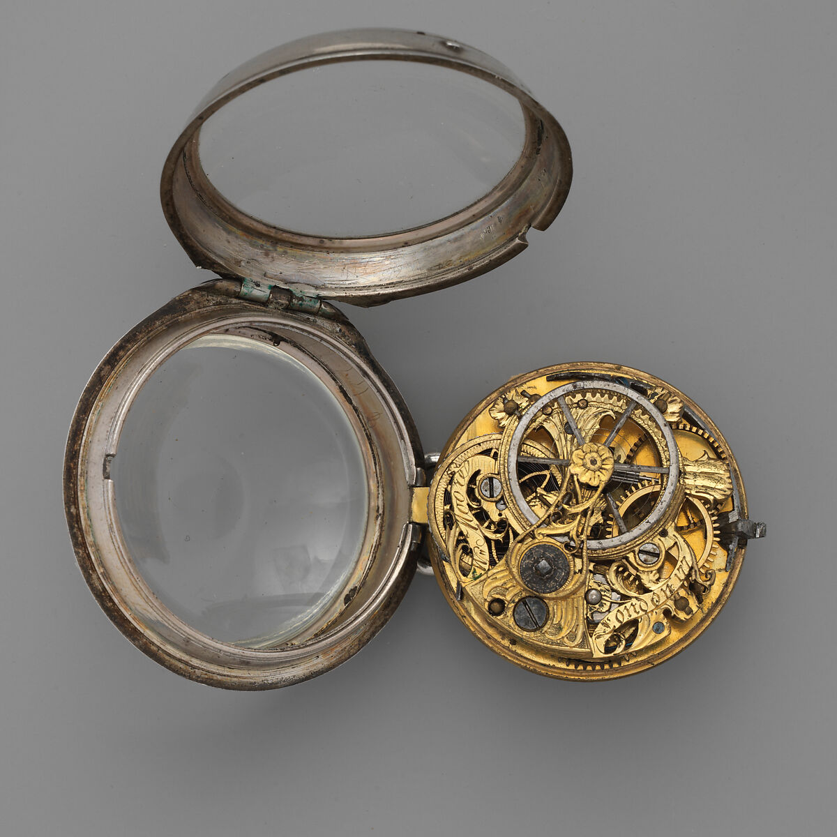 Watch, Watchmaker: W. Moore, Silver, glass, enamel, British, London