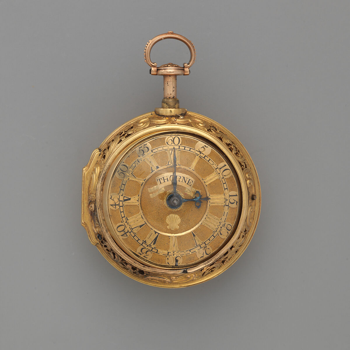 Repeating watch, Watchmaker: Robert Thorne (active London 1753–68), Gold, British, London 