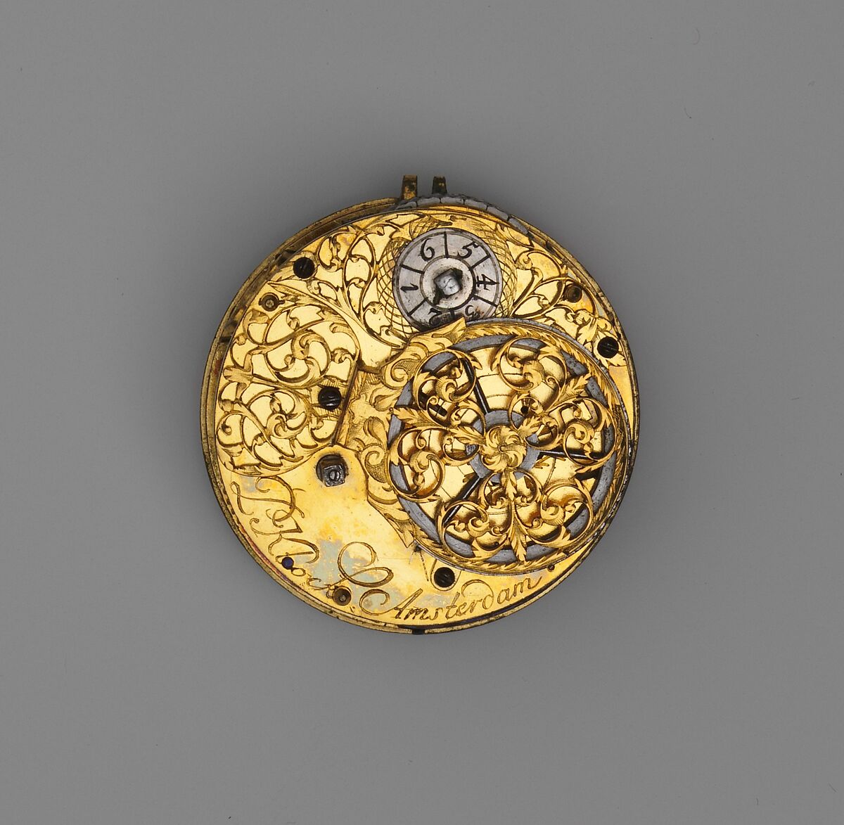 Watch, Watchmaker: Pieter Klock (Dutch, 1665–1754), Case: painted enamel on gold, Dutch, Amsterdam with Swiss, Geneva case